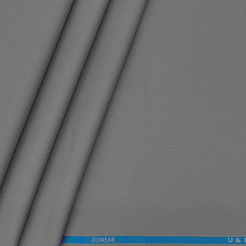 Trouser Fabric Donear Poly Viscose Zig Zag Colour Silver Grey