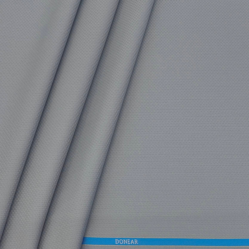 Trouser Fabric Donear Poly Viscose Zig Zag Colour Royal Silver