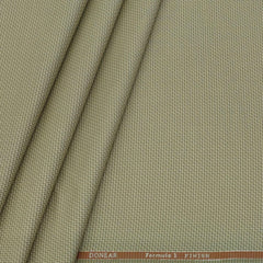 Trouser Fabric Donear Poly Viscose Zig Zag Colour Camel Brown
