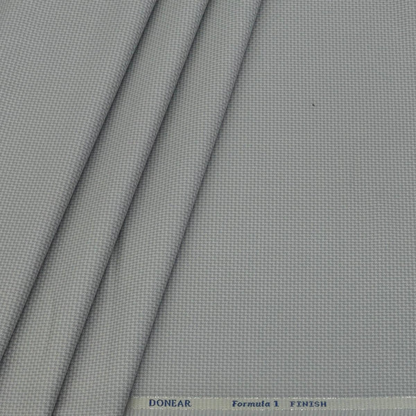 Trouser Fabric Donear Poly Viscose Zig Zag Colour Silver Grey