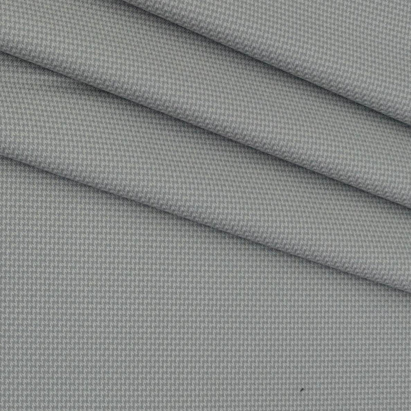 Trouser Fabric Donear Poly Viscose Zig Zag Colour Silver Grey