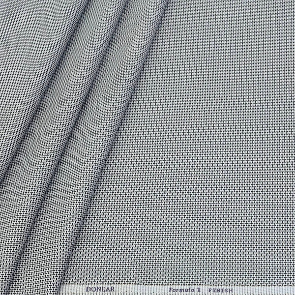 Trouser Fabric Donear Poly Viscose Zig Zag Colour Silver N Black