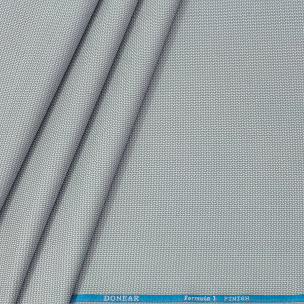 Trouser Fabric Donear Poly Viscose Zig Zag Colour Silver