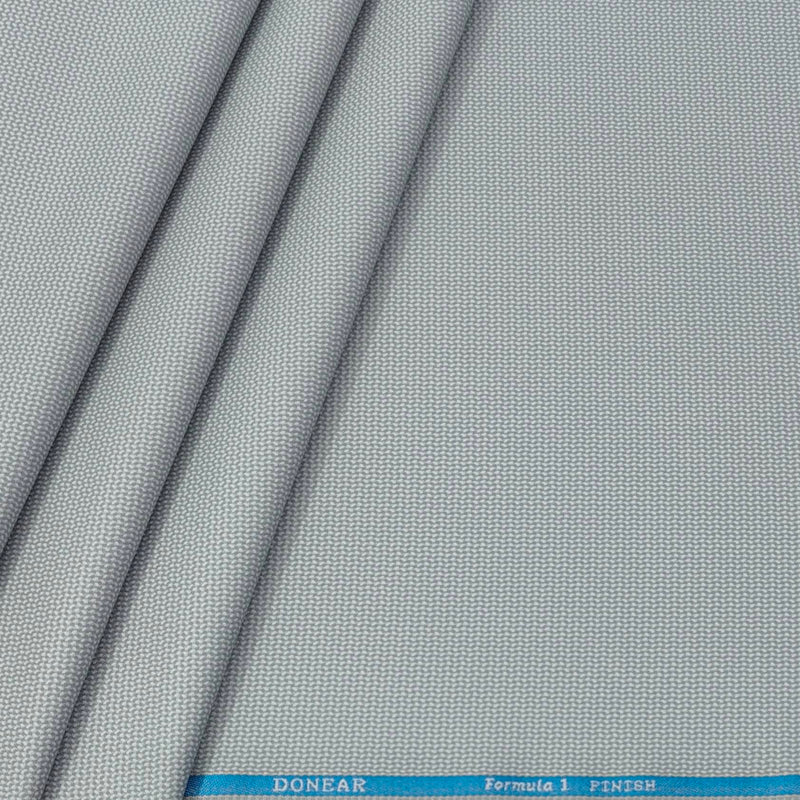 Trouser Fabric Donear Poly Viscose Zig Zag Colour Silver