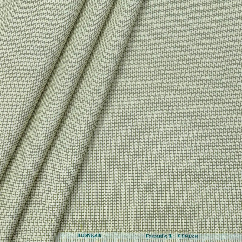 Trouser Fabric Donear Poly Viscose Zig Zag Colour Gin Green