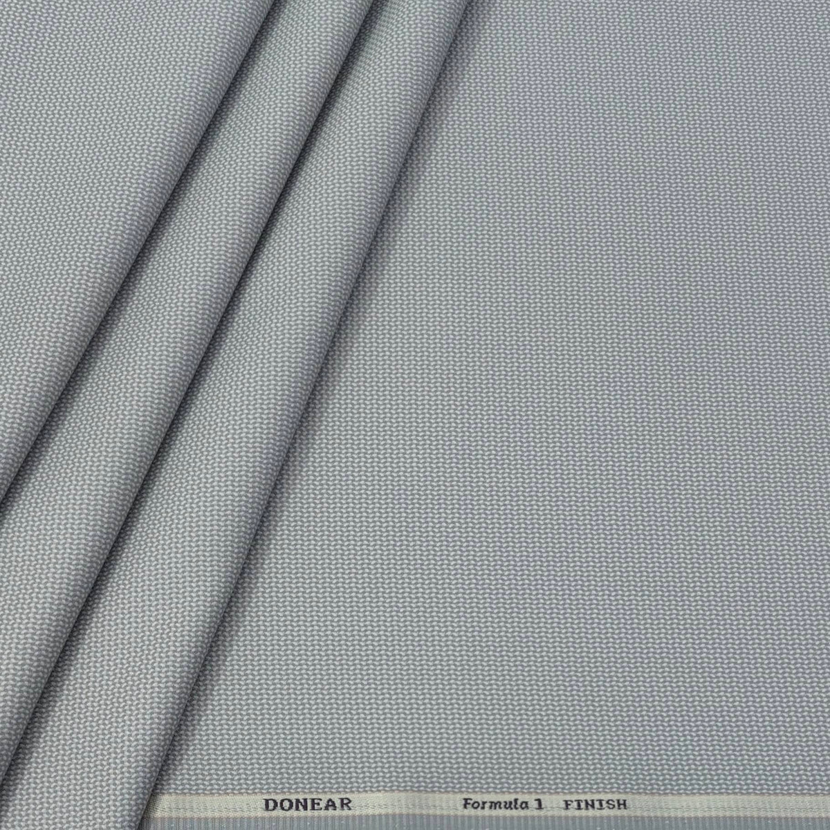 Trouser Fabric Donear Poly Viscose Zig Zag Colour Silver Grey