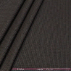 Trouser Fabric Donear Poly Viscose Zig Zag Colour Bistre Brown