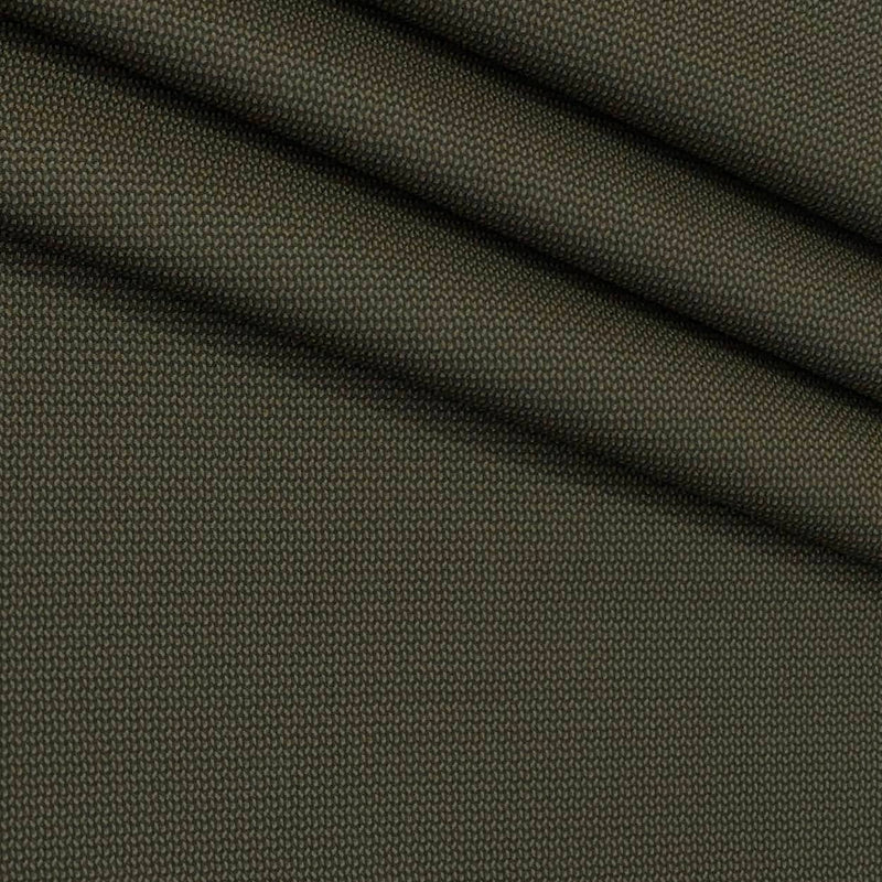 Trouser Fabric Donear Poly Viscose Zig Zag Colour Greenish Brown