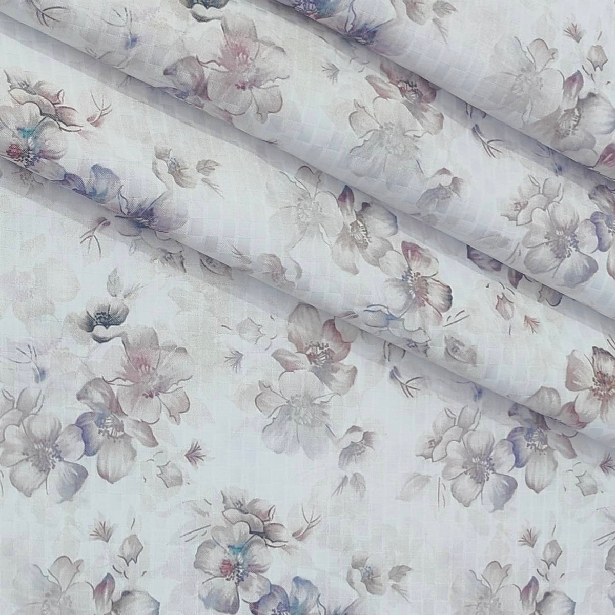 Shirt Fabric Mantire Poly Cotton Digital Print With Dobby Colour Multicolour