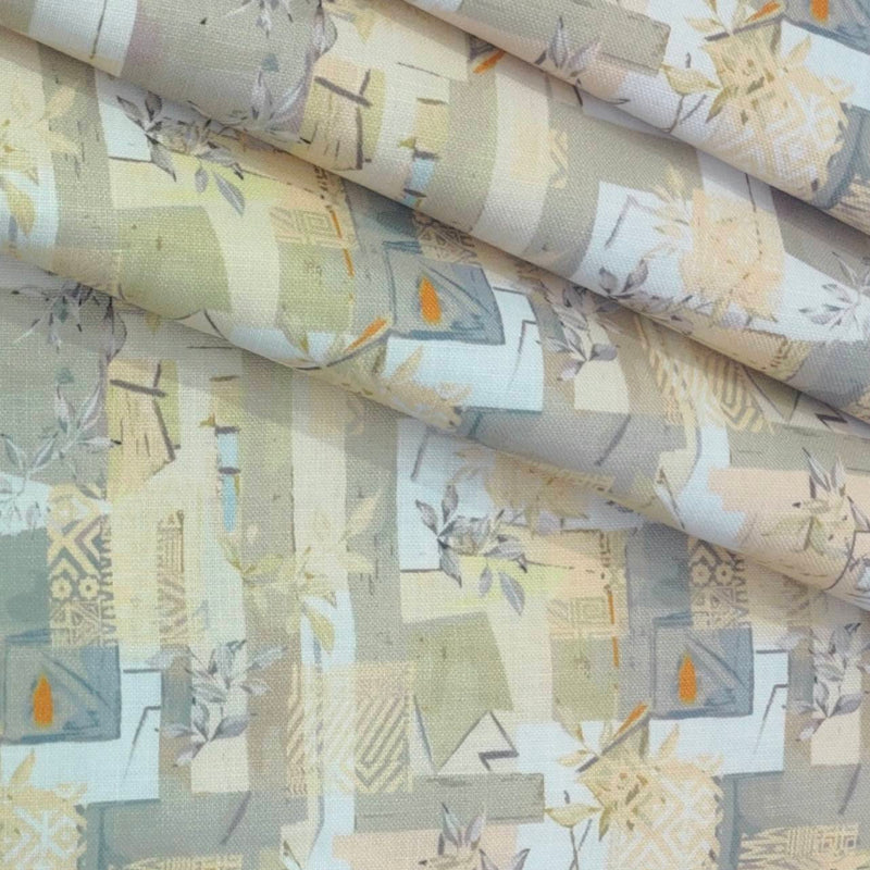 Shirt Fabric ManTire 100% Cotton Premium Linen Look Digital Print Colour Multicolour