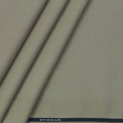 Trouser Fabric Donear 4Way Lycra Premium Pin Check Colour Sand Brown