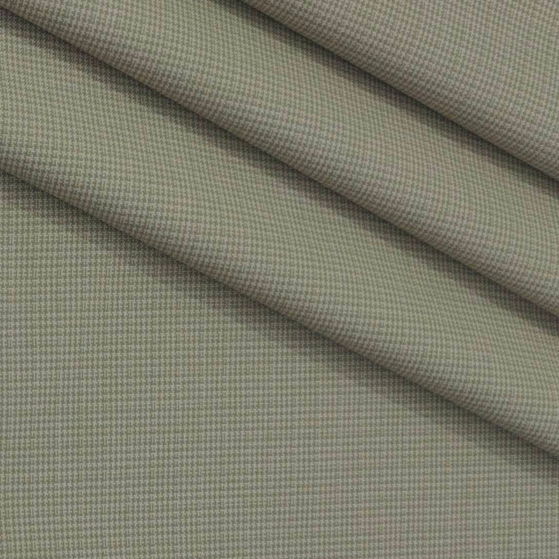 Trouser Fabric Donear 4Way Lycra Premium Pin Check Colour Sand Brown