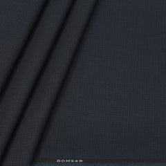 Trouser Fabric Donear 4Way Lycra Premium Pin Check Colour Dark Bluish Grey