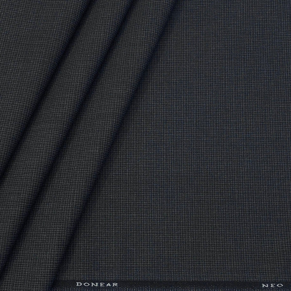 Trouser Fabric Donear 4Way Lycra Premium Pin Check Colour Grey