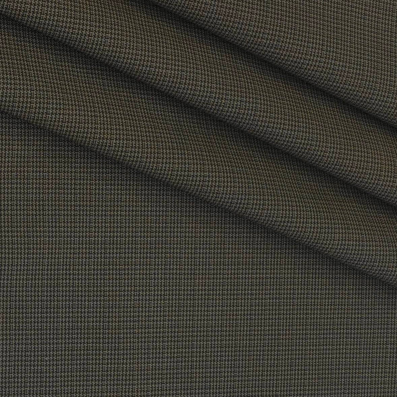 Trouser Fabric Donear 4Way Lycra Premium Pin Check Color Dark Wood Brown