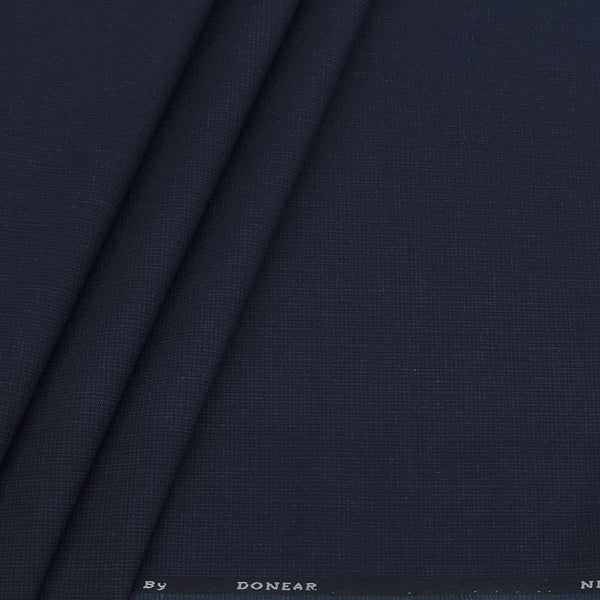 Trouser Fabric Donear 4Way Lycra Premium Pin Check Color Dark Blue