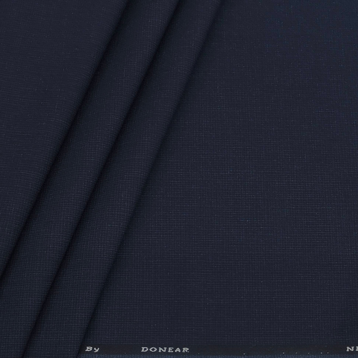 Trouser Fabric Donear 4Way Stretchable Premium Pin Check Color Dark Blue
