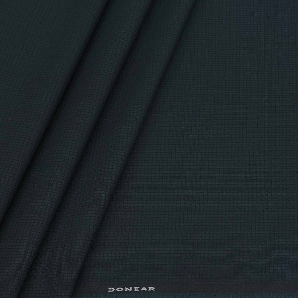 Trouser Fabric Donear 4Way Lycra Premium Pin Check Color Jungle Green