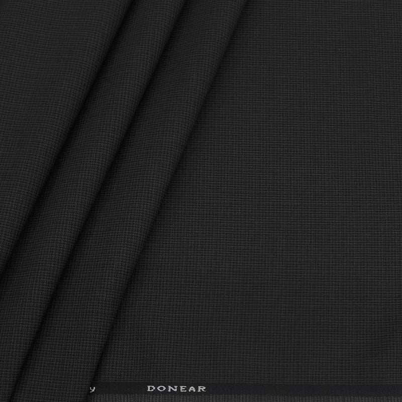 Trouser Fabric Donear 4Way Lycra Premium Pin Check Color Brunette Brown