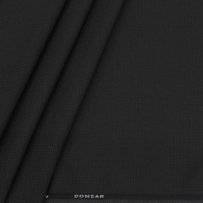 Trouser Fabric Donear 4Way Stretchable Premium Pin Check Color Brunette Brown