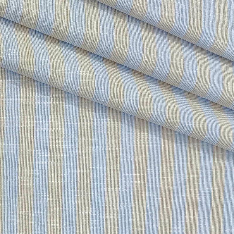 Shirt Fabric Raymond 100% Cotton Patta Lining With Slub Colour Blue N Brown