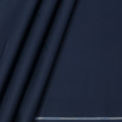 Shirt Fabric Raymond 70s Giza Cotton Plain Colour Dark Blue