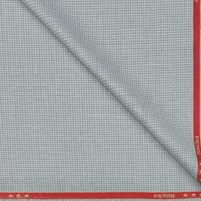 Trouser Fabric Raymond Poly Viscose ZigZag Colour Silver Grey