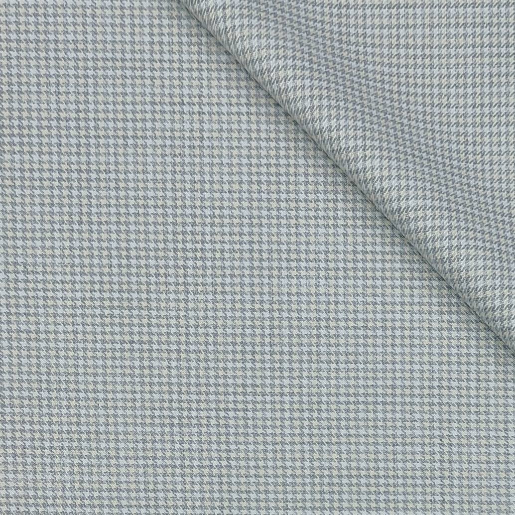 Trouser Fabric Raymond Poly Viscose ZigZag Colour Silver Grey