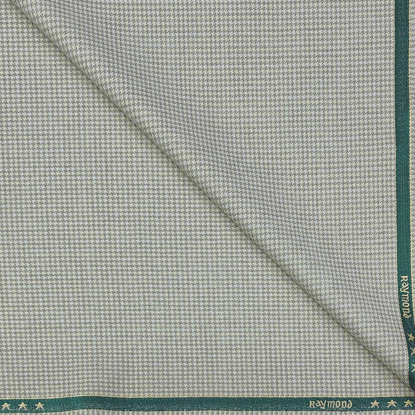 Trouser Fabric Raymond Poly Viscose ZigZag Colour Light Brown