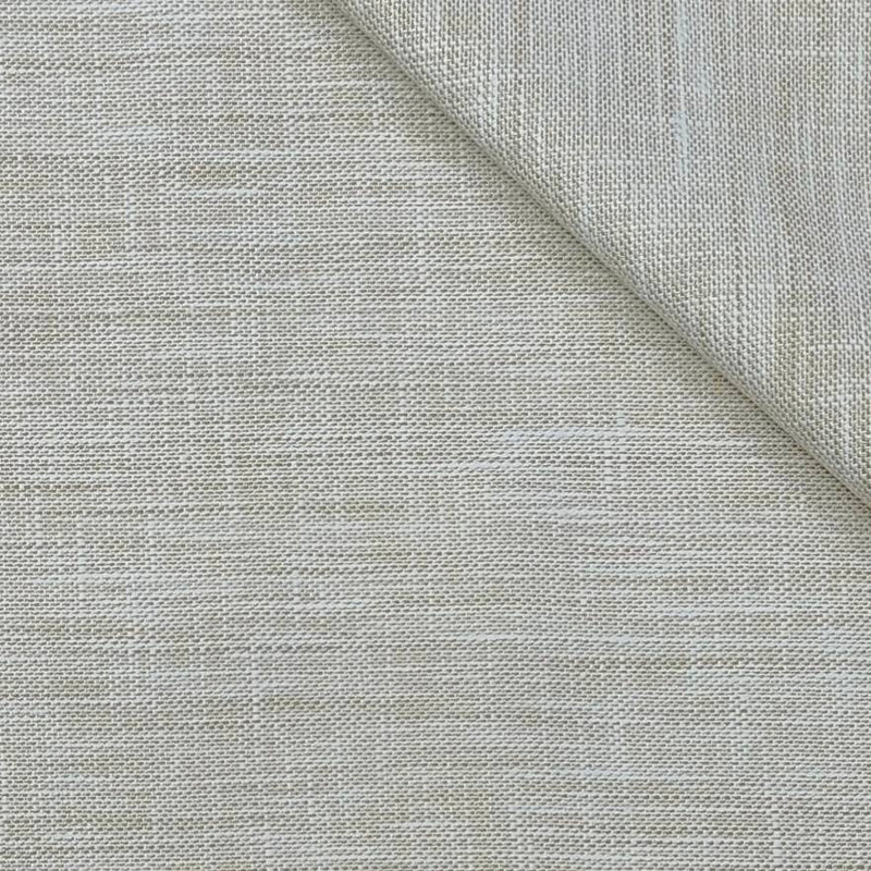 Trouser Fabric Raymond Poly Cotton Linen Look Slub Colour Ash Brown