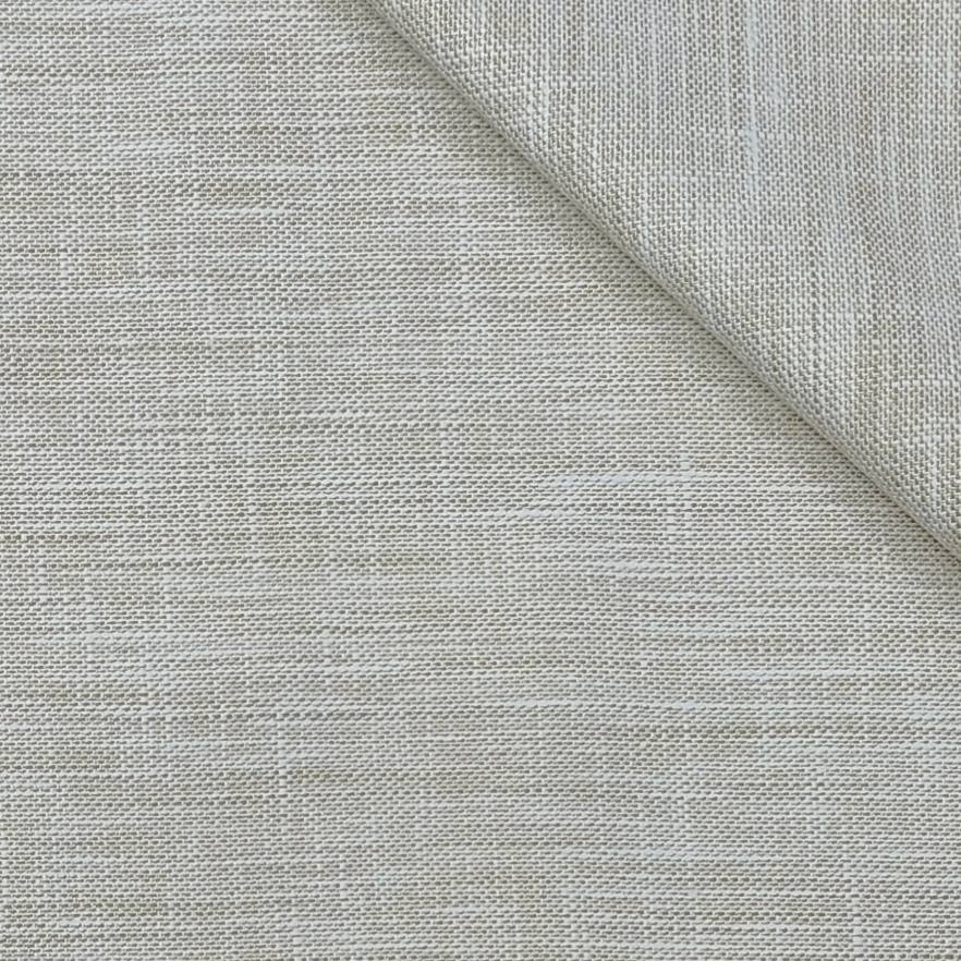 Trouser Fabric Raymond Poly Cotton Linen Look Slub Colour Ash Brown