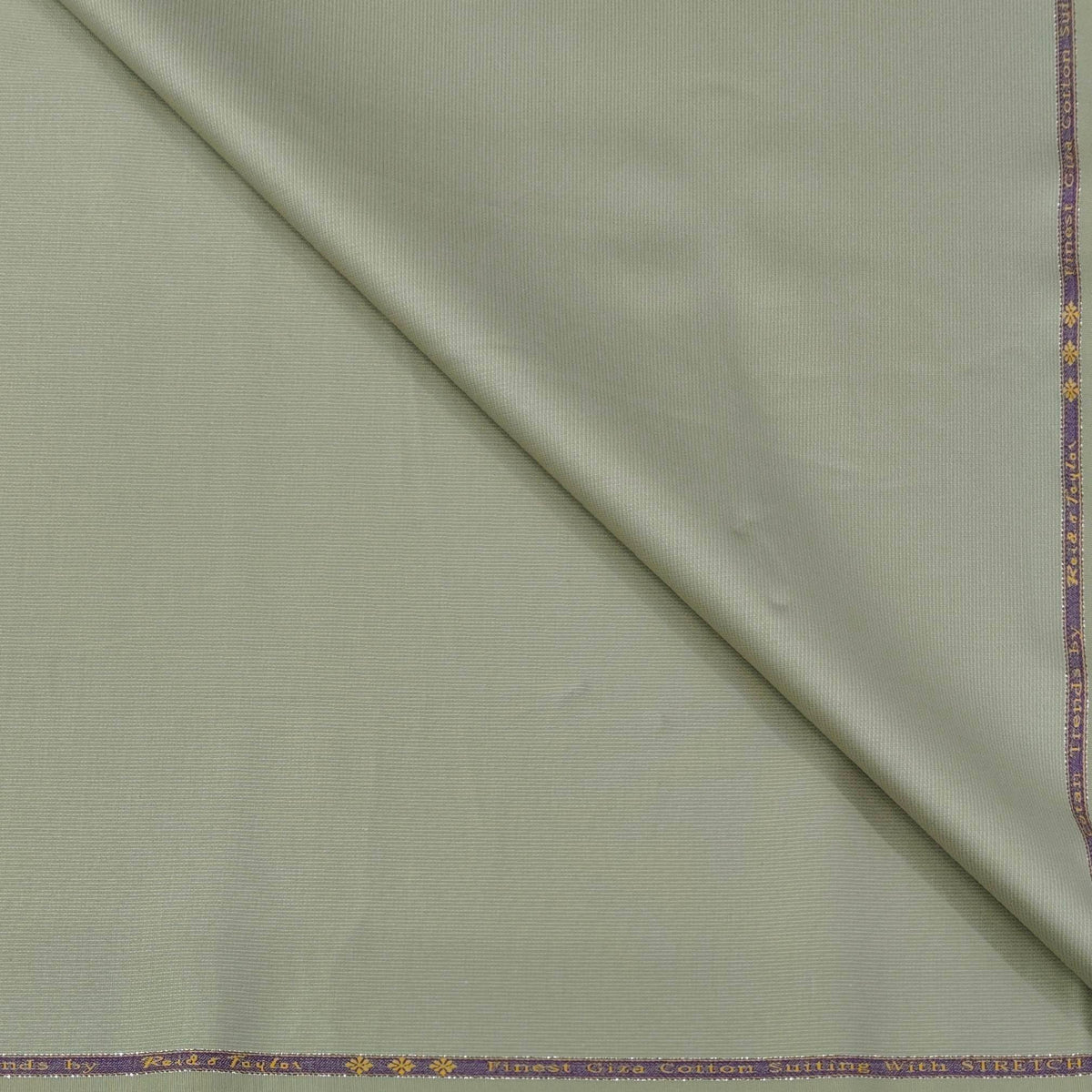 Trouser Fabric Reid & Taylor Super Fine Giza Cotton Plain Color Dull Brown