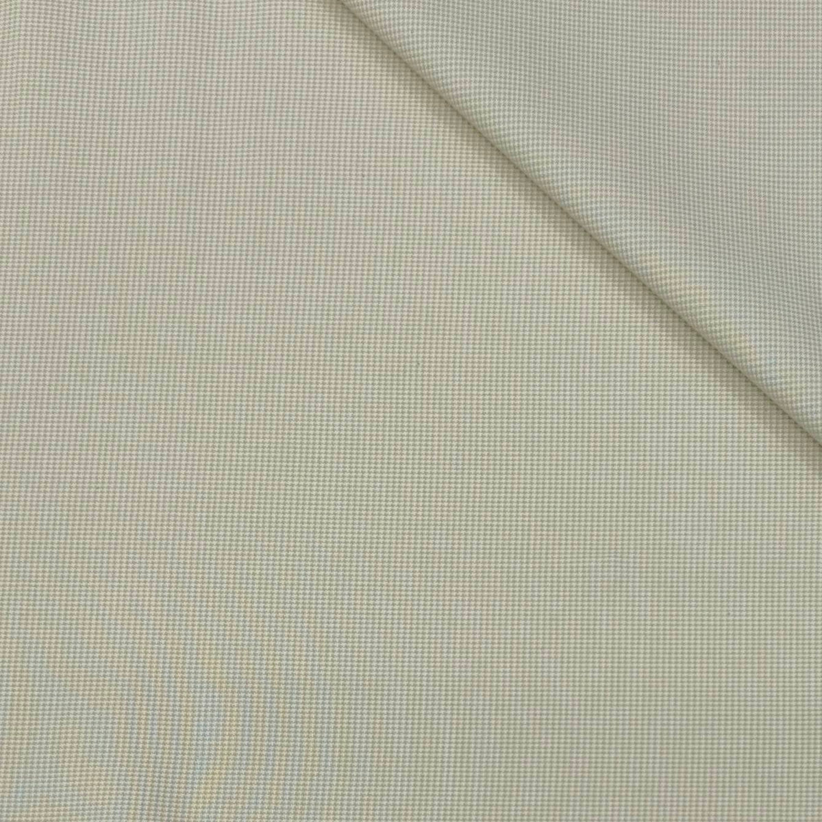 Trouser Fabric Reid & Taylor Super Fine Giza Cotton Pin Check Color Light Brown