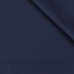 Trouser Fabric Reid & Taylor Super Fine Giza Cotton Plain Color Dark Blue