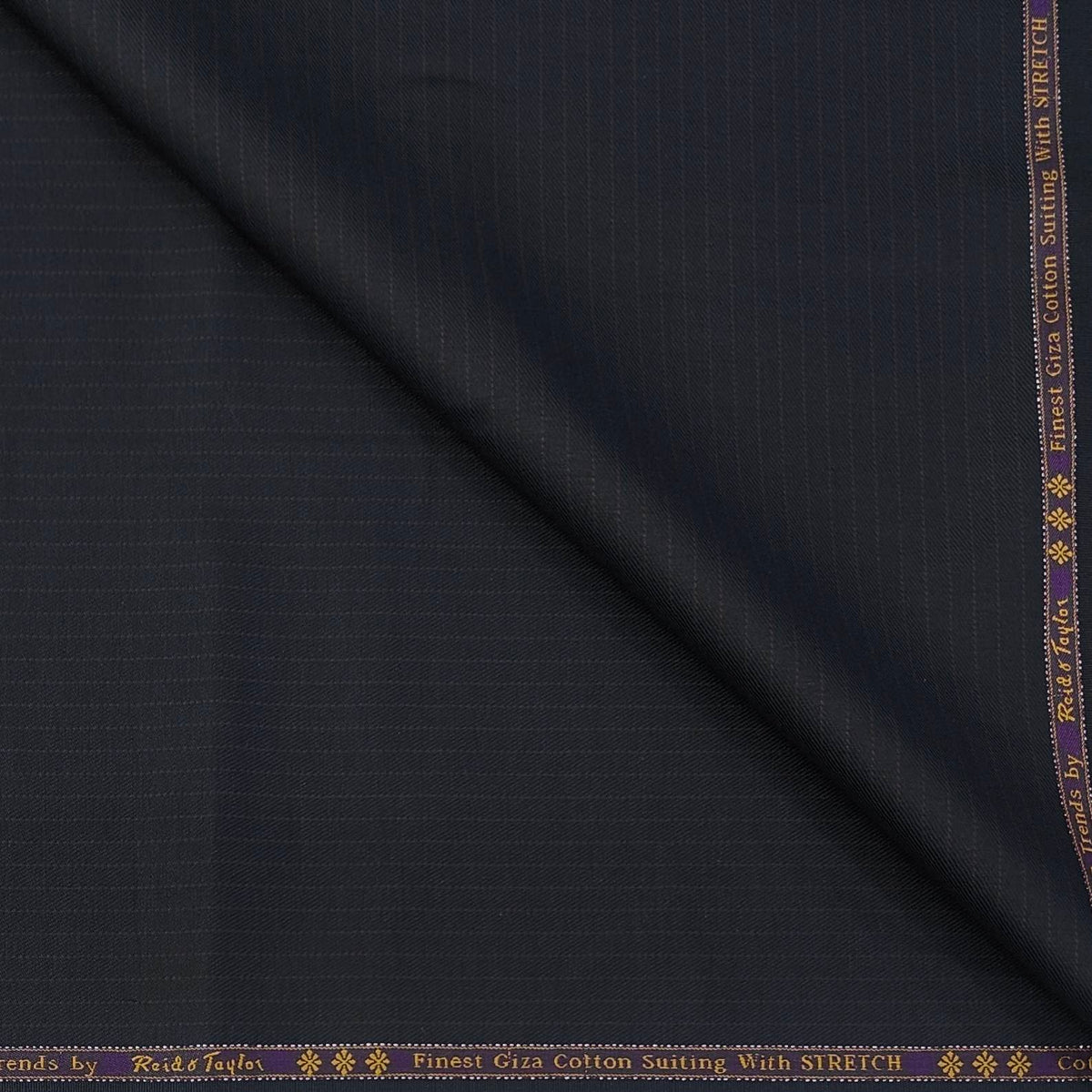 Trouser Fabric Reid & Taylor Super Fine Giza Cotton Lining Color Dark Blue n Red
