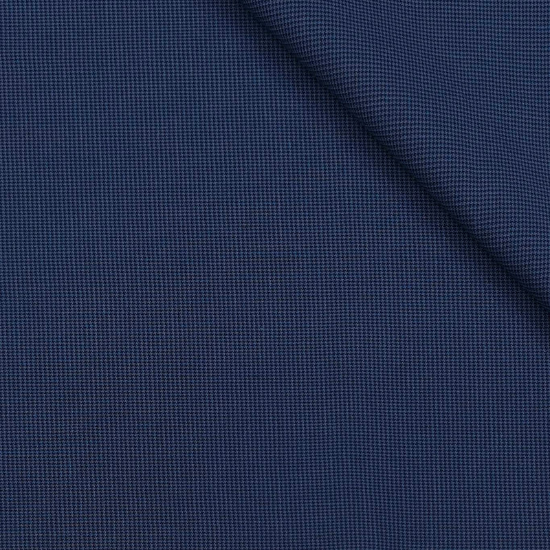 Trouser Fabric Reid & Taylor Super Fine Giza Cotton Textured Color Cobalt Blue