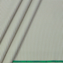 Shirt Fabric Grasim 100% Cotton Pin Check Colour Brown