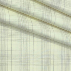 Shirt Fabric Grasim 100% Cotton Broad Check Colour Faded Yellow