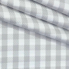 Shirt Fabric Grasim 100% Cotton Check Colour Grey N White