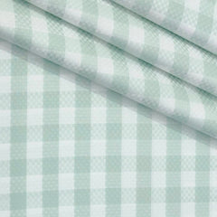 Shirt Fabric Grasim 100% Cotton Check With Jacquard Colour Mint Green