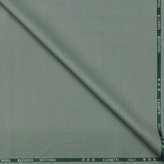 Trouser Fabric Canetti Italy Luxury 100s Wool Blended Self Lining Colour Gin Green