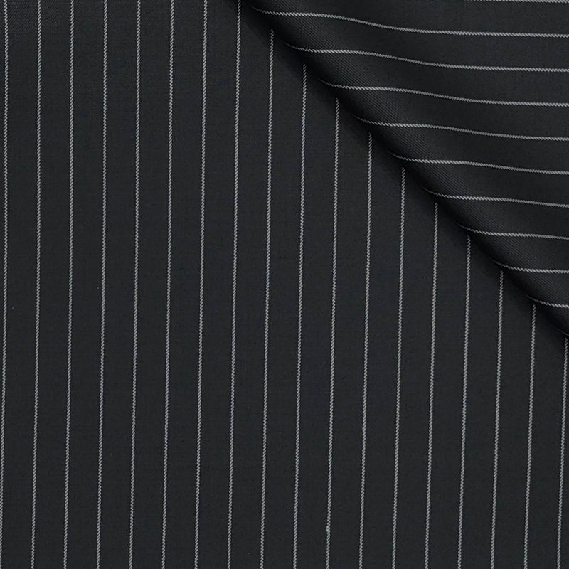 Trouser Fabric Canetti Italy Luxury 100s Wool Blended Lining Colour Black