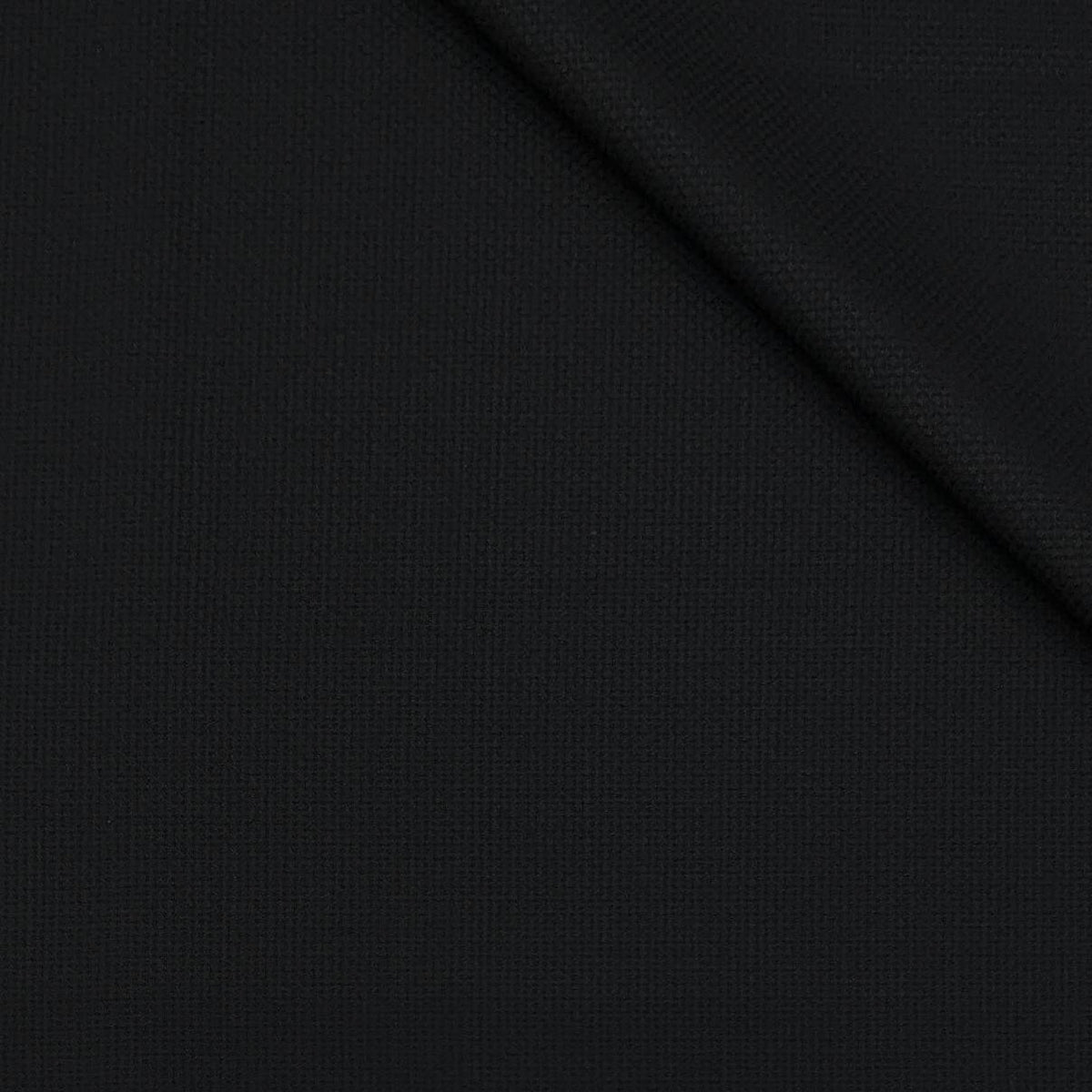 Trouser Fabric Canetti Italy Luxury 100s Wool Blended Dobby Colour Black