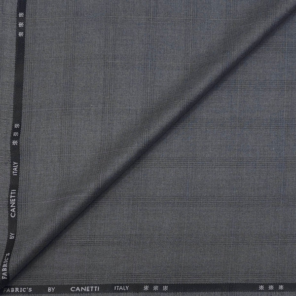 Trouser Faric Canetti Italy Luxury TR Broad Check Colour Grey