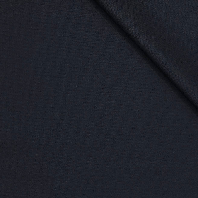 Trouser Fabric Canetti Italy Luxury Stretchable Poly Viscose Pin Check Colour Dark Blue