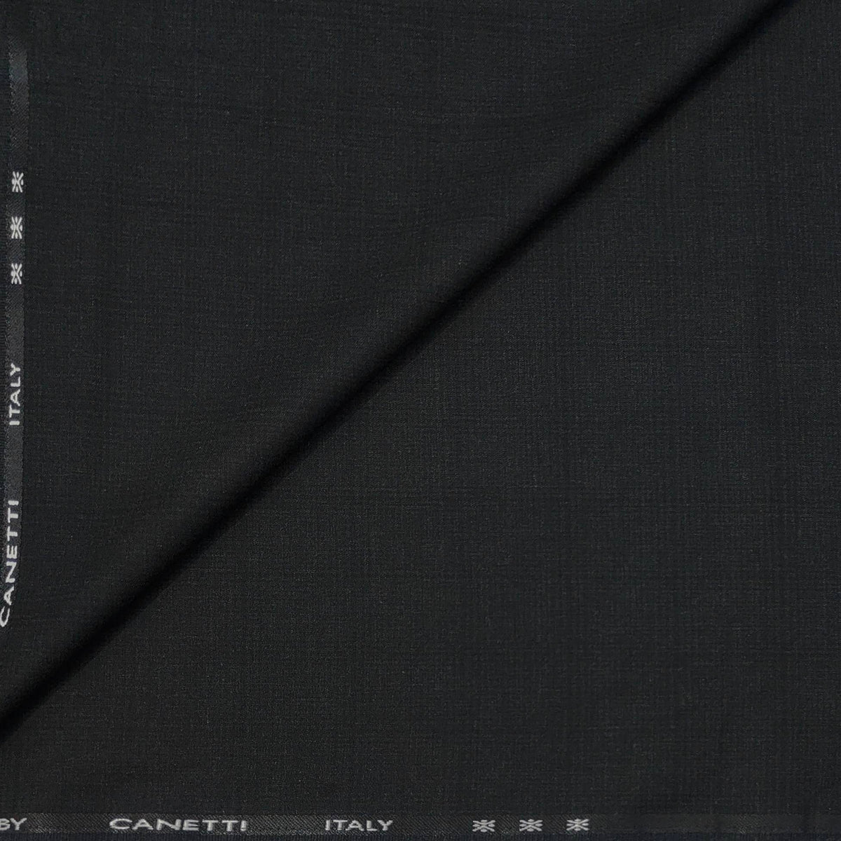 Trouser Fabric Canetti Italy Luxury TR 4Way Lycra Broad Check Colour Dull Black