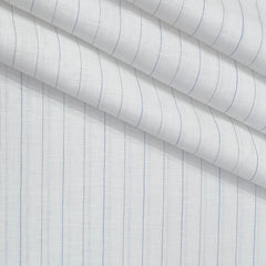 Shirt Fabric Donear 60Lea 100%Linen Broad Lining Colour Blue N White