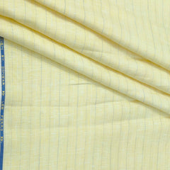 Shirt Fabric Donear 60Lea 100%Linen Broad Lining Colour Butter Yellow