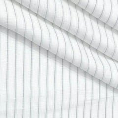 Shirt Fabric Donear 80Lea 100%Linen Lining With Slub Colour Grey N White