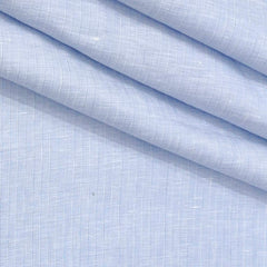 Shirt Fabric Donear 80Lea 100%Linen Lining With Slub Colour Blue